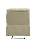 Arcadia Beige Microfiber Motion Recliner Beige Microfiber