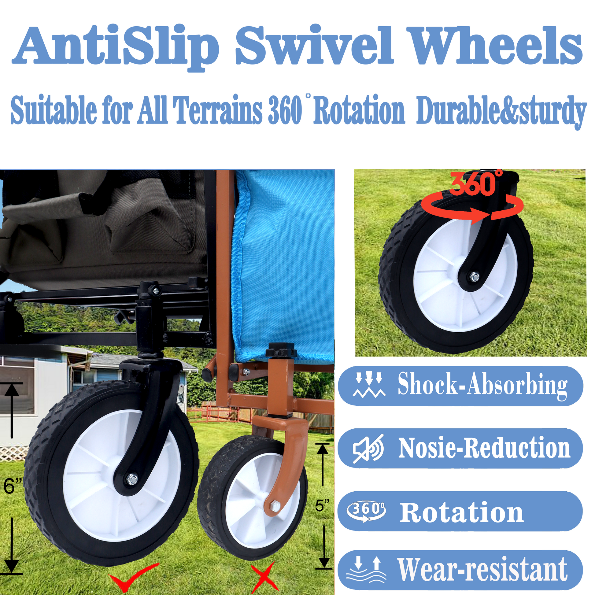 Minimeetall Strap Collapsible Foldable Wagon Cart With Strapping System, Beach Wagonutility Cartutility Wagon Grocery Cart For Camping Shopping Sports Gardeing Fishing Supports 225Lbs Black Black