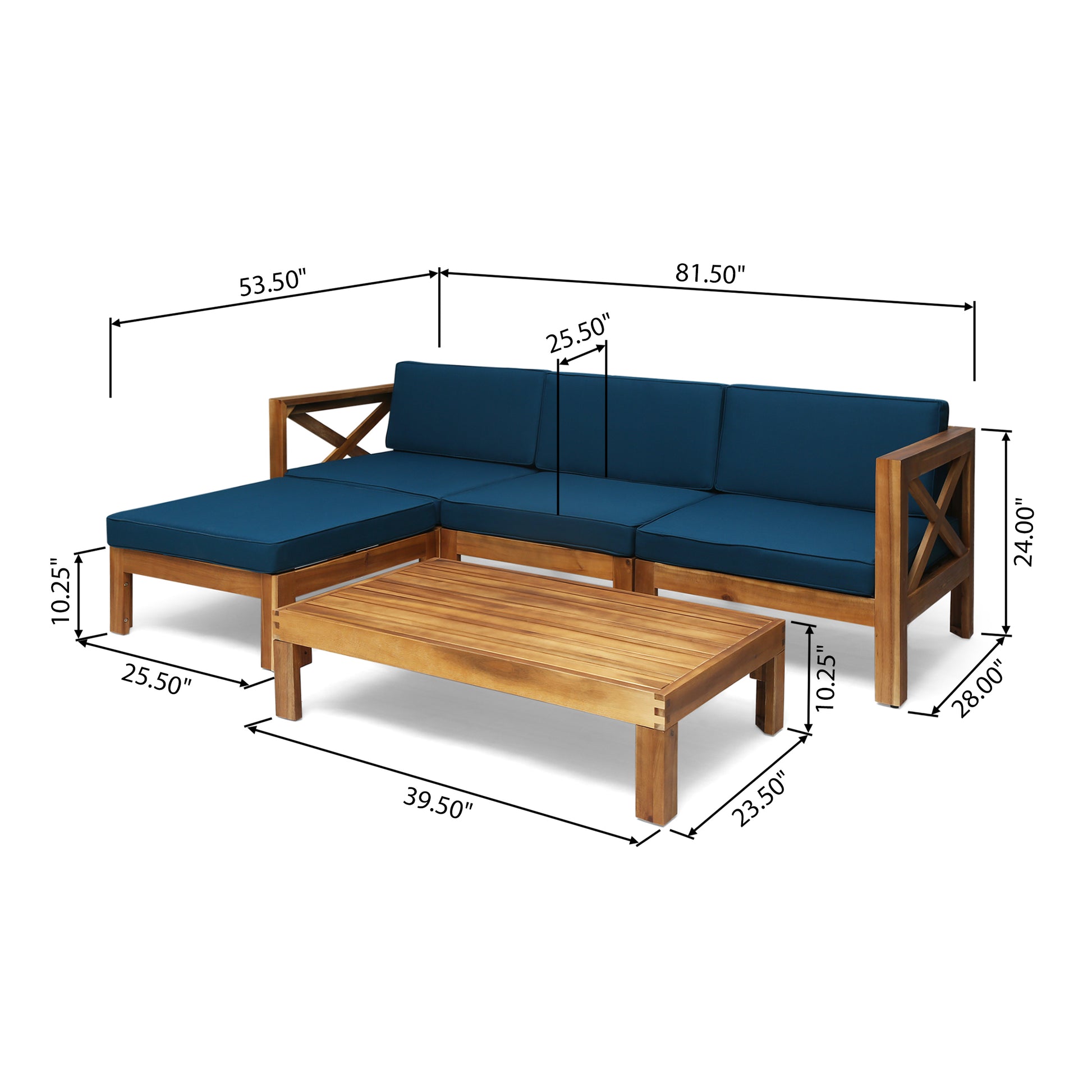 Alcove Lshape Sofa Set,Teak Teak Seats 4 Acacia Wood