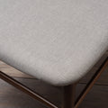 Chair Set Of 2 Light Gray Fabric