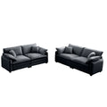 Modern Living Room Sofa Two Piece Set, Suitable For Living Room And Bedroom Sofa Set, Consists Of Two Pieces Of 2 Seater Sofa,Grey Corduroy Grey Corduroy 5 Seat