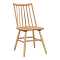 Chic Curved Backrest Side Chairs Set Of 2 Natural Oak Finish Windsor Dining Chairs Wooden Furniture Oak Dining Room Side Chair Wood