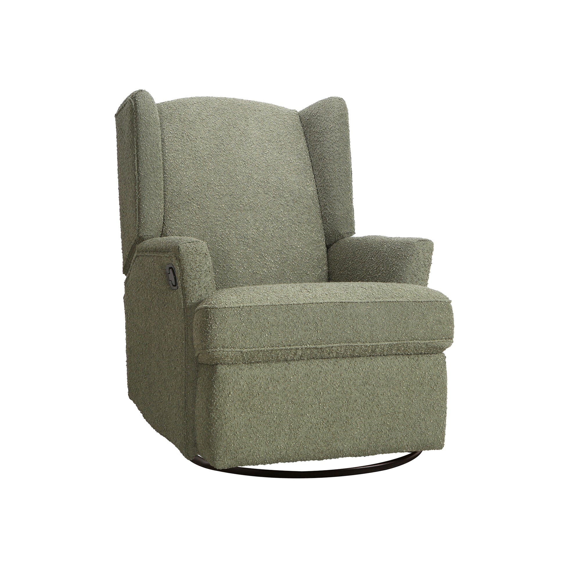 Hemingway Wingback Recliner In Sage Boucle Sage Fabric
