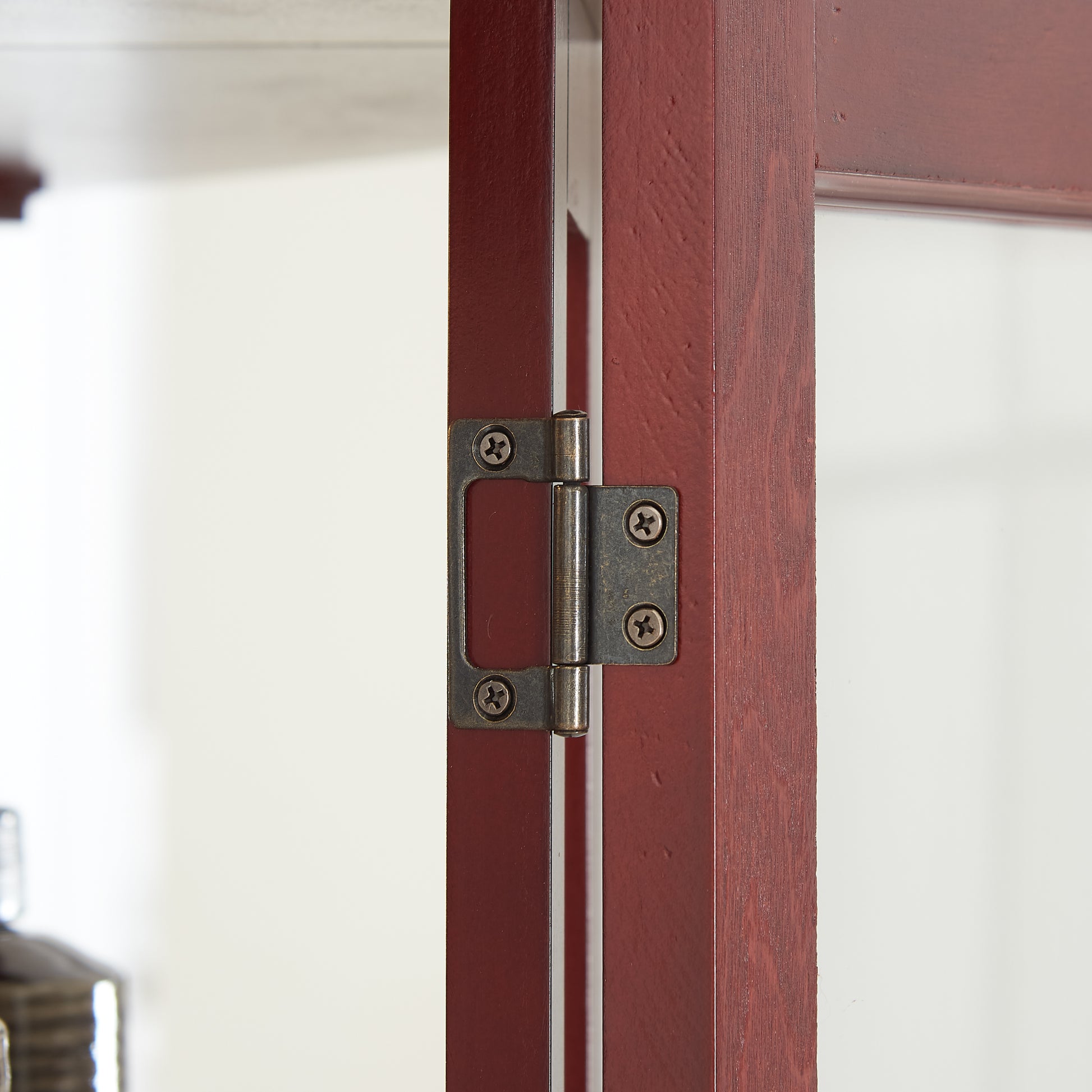 Corner Curio Cabinet With Lights, Adjustable Tempered Glass Shelves, Mirrored Back, Display Cabinet,Cherry E26 Light Bulb Not Included Cherry Mdf