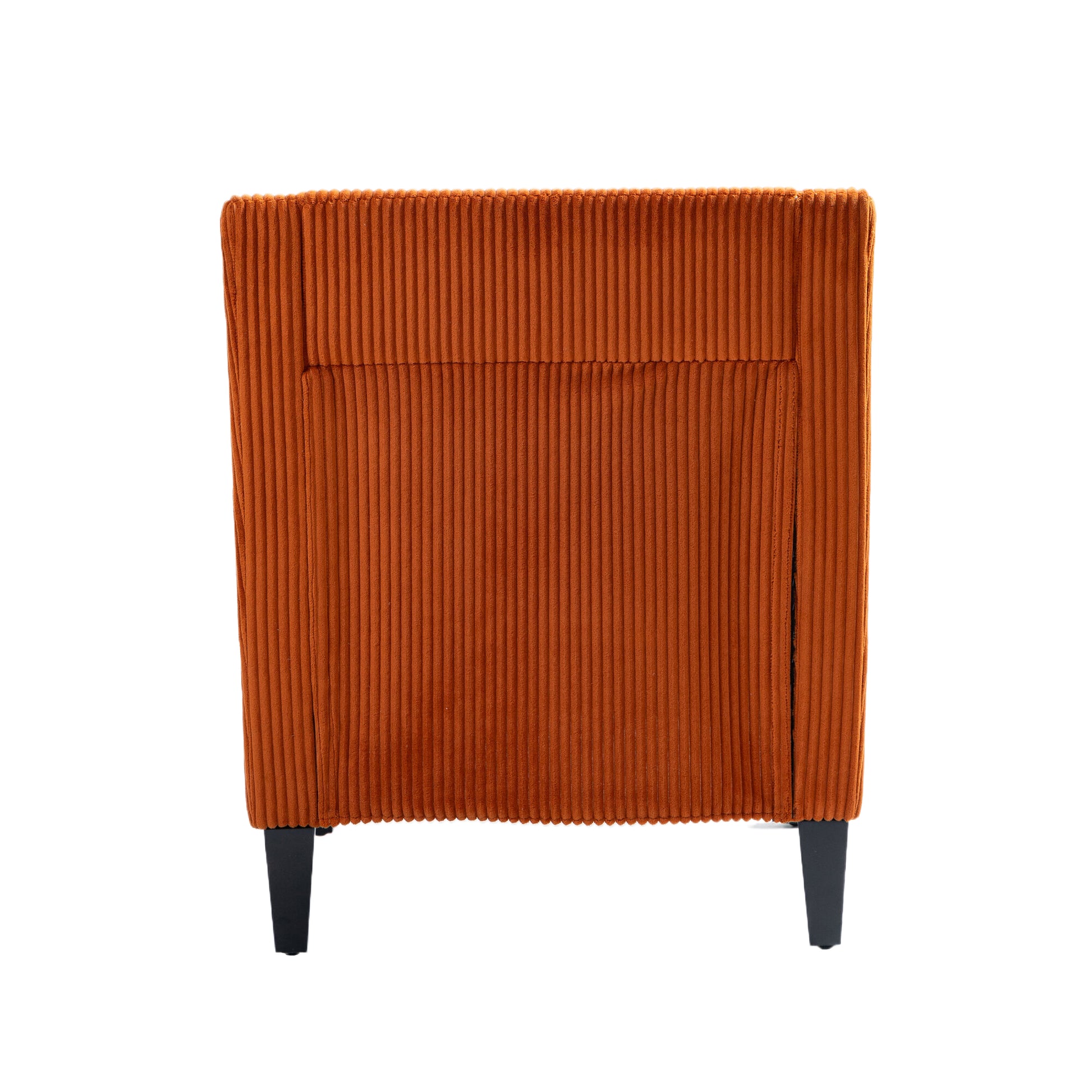 Coolmore Modern Accent Chair,Upholstered Armchair With Scooped Arms For Bedroom,Apartment,Studio,Office,Waiting Room Orange Corduroy Orange Primary Living Space Foam Corduroy
