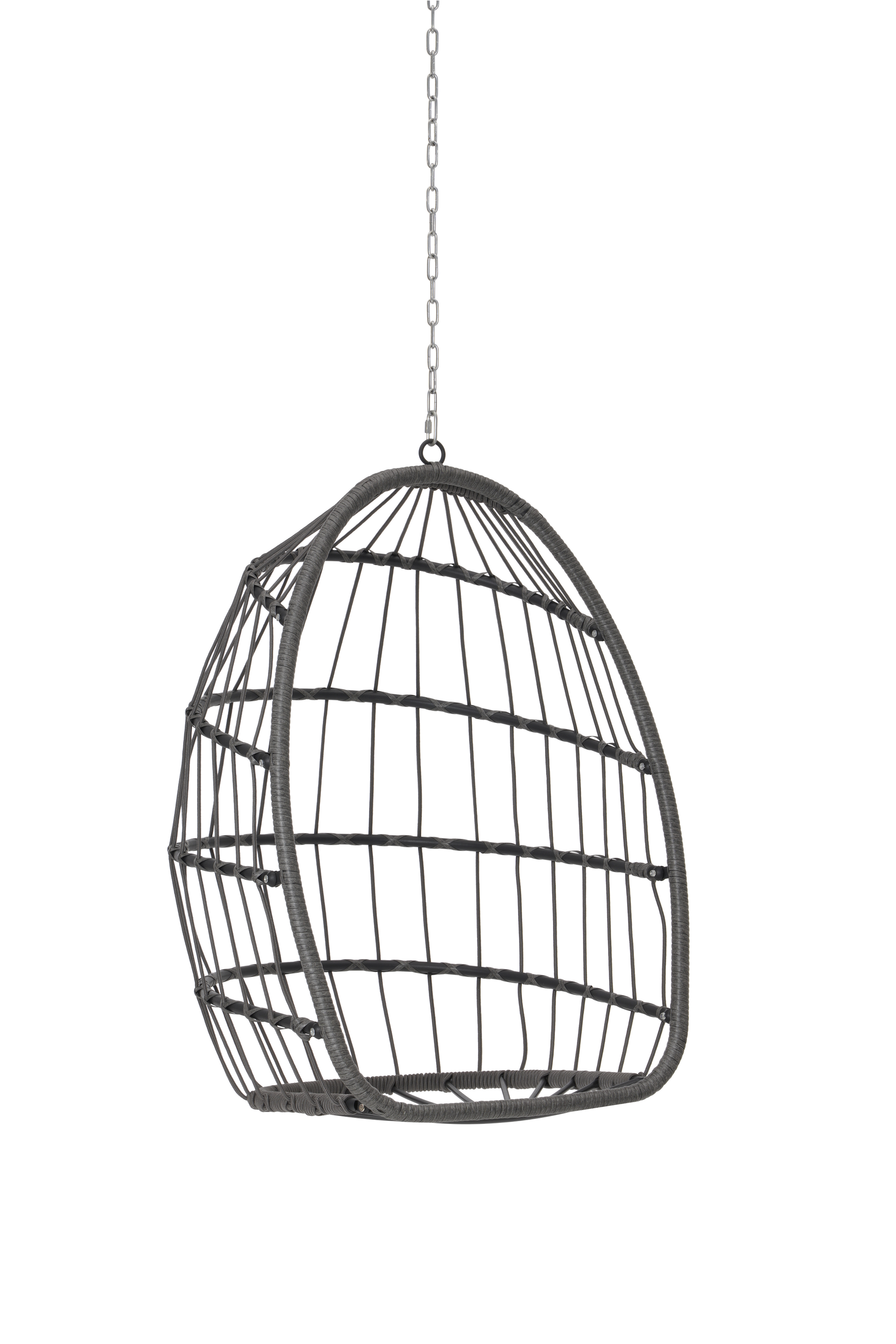 Outdoor Garden Rattan Egg Swing Chair Hanging Chair Pe Hang Chair Yes Sectional Dark Blue Water Resistant Frame Water Resistant Cushion Garden & Outdoor American Design Polypropylene Rattan