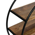 Round Shelf Natural Wood