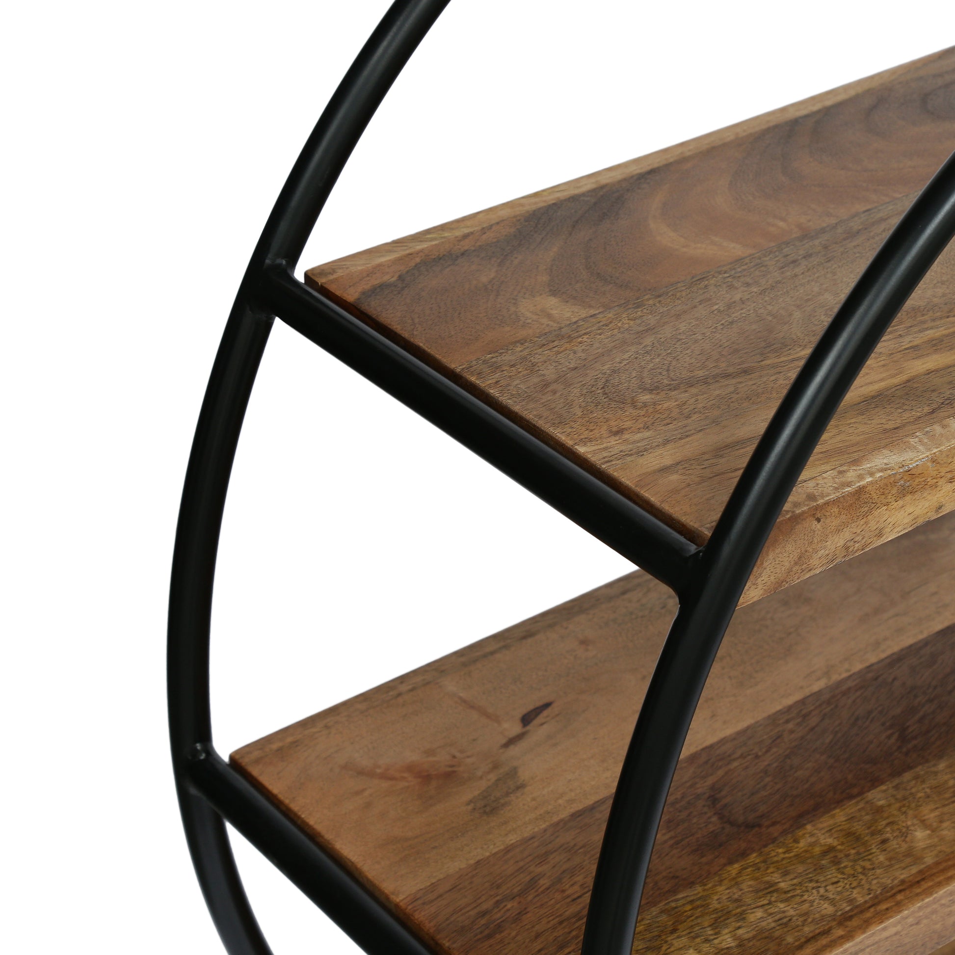 Round Shelf Natural Wood