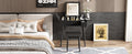 27.9'' Black Makeup Vanity Desk With Flip Top Mirror And Led Light, Dressing Table With Charging Station, 2 Drawers And Fold Up Panel, Vanity Set With Cushioned Stool For Bedroom Black