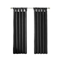 Twist Tab Total Blackout Window Curtain Panel Black 50X84