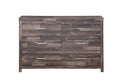Juniper Dark Cherry Finish Dresser Dark Brown Synthetic Wood