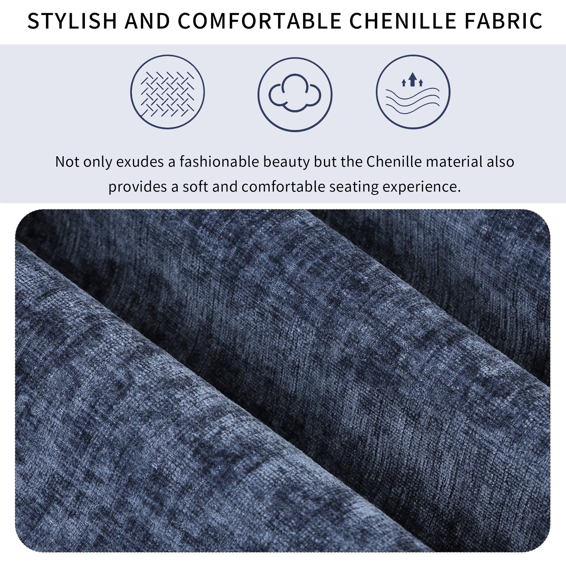 Soft Upholstered Sectional Sofa Bed With Storage Space, Suitable For Living Rooms And Apartments. Blue Wood Polyester 3 Seat