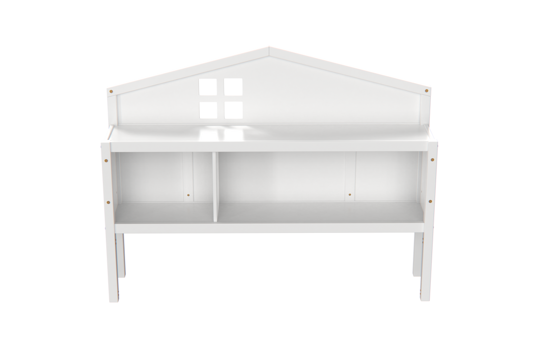 Headboards For Full Size Montessori Floor Bed White,Freely Collocation White Mdf