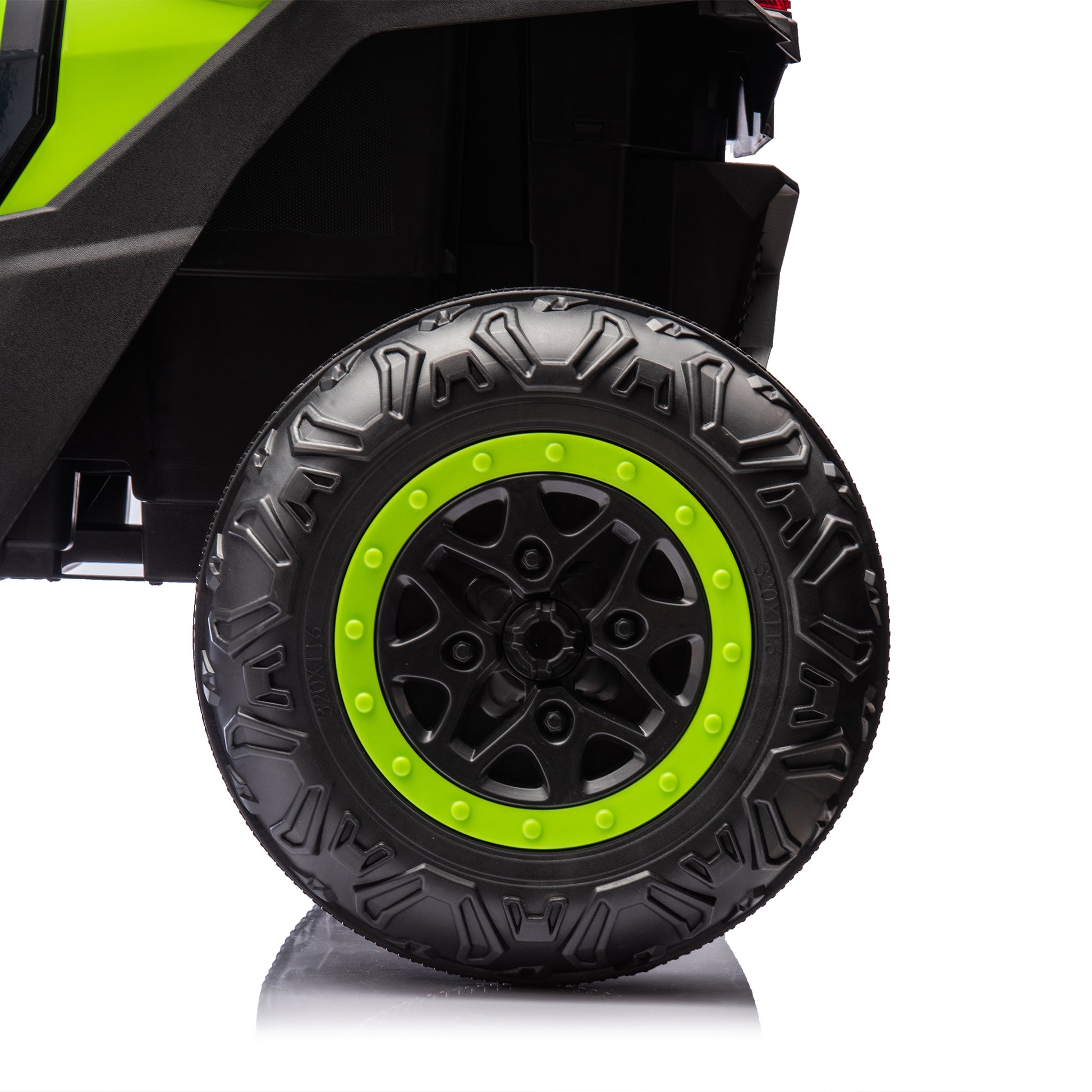 24V Two Seater Kids Ride On Utv W Parents Remote Control,Four Wheel Suspension,Slow Start,Large Wheel Design,Anti Collision Bar,Storage Space,Music,Usb,Bluetooth,Volume Control,Led Lights For Kids 3