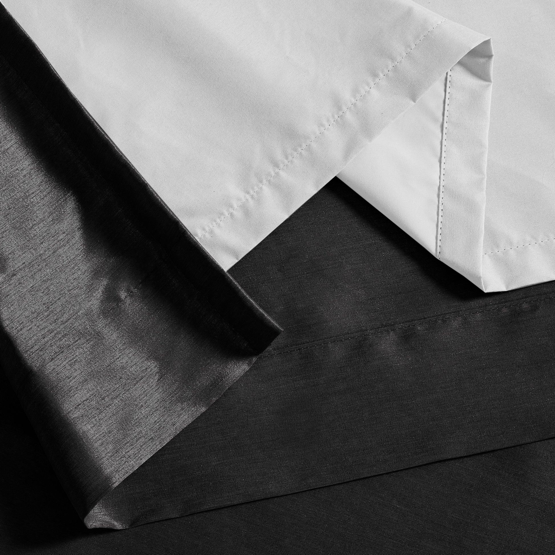 Twist Tab Total Blackout Window Curtain Panel Black 50X84" Blackout Black Polyester