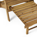 Malibu Reclining Adirondack Chair Natural Stained Acacia Wood