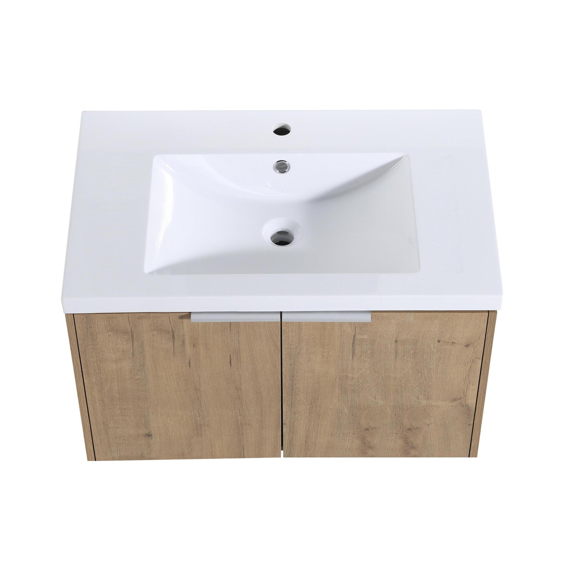 Soft Close Doors Bathroom Vanity With Sink,30 Inch For Small Bathroom,30X18 00630 Imo Kd Packing Imitative Oak Bathroom Modern Plywood Plywood