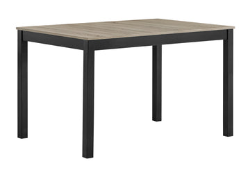 1Pc Contemporary Rectangular Two Toned Finish Dining Table Rustic Brown Black Finish Dining Room Wooden Furniture Black,Brown Seats 8 Dining Room Contemporary,Farmhouse,Transitional Rectangular Wood