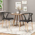 Plastic Dining Chair Set Of 2 Black Polypropylene