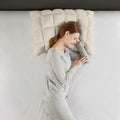 Overfilled Pillow Protector Single Piece King Size Beige Polyester