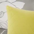 Printed Cotton Sateen Comforter Set Taupe Grey Yellow King King Yellow Grey Polyester