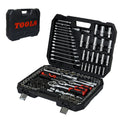 Tool Kit And Socket Wrench Set 216Pcs Basic Portable Manual Repair Tool Set For Home Use, Includes Case And Ratchet Wes And Wrenches, Suitable For Men And Women Black Carbon Steel
