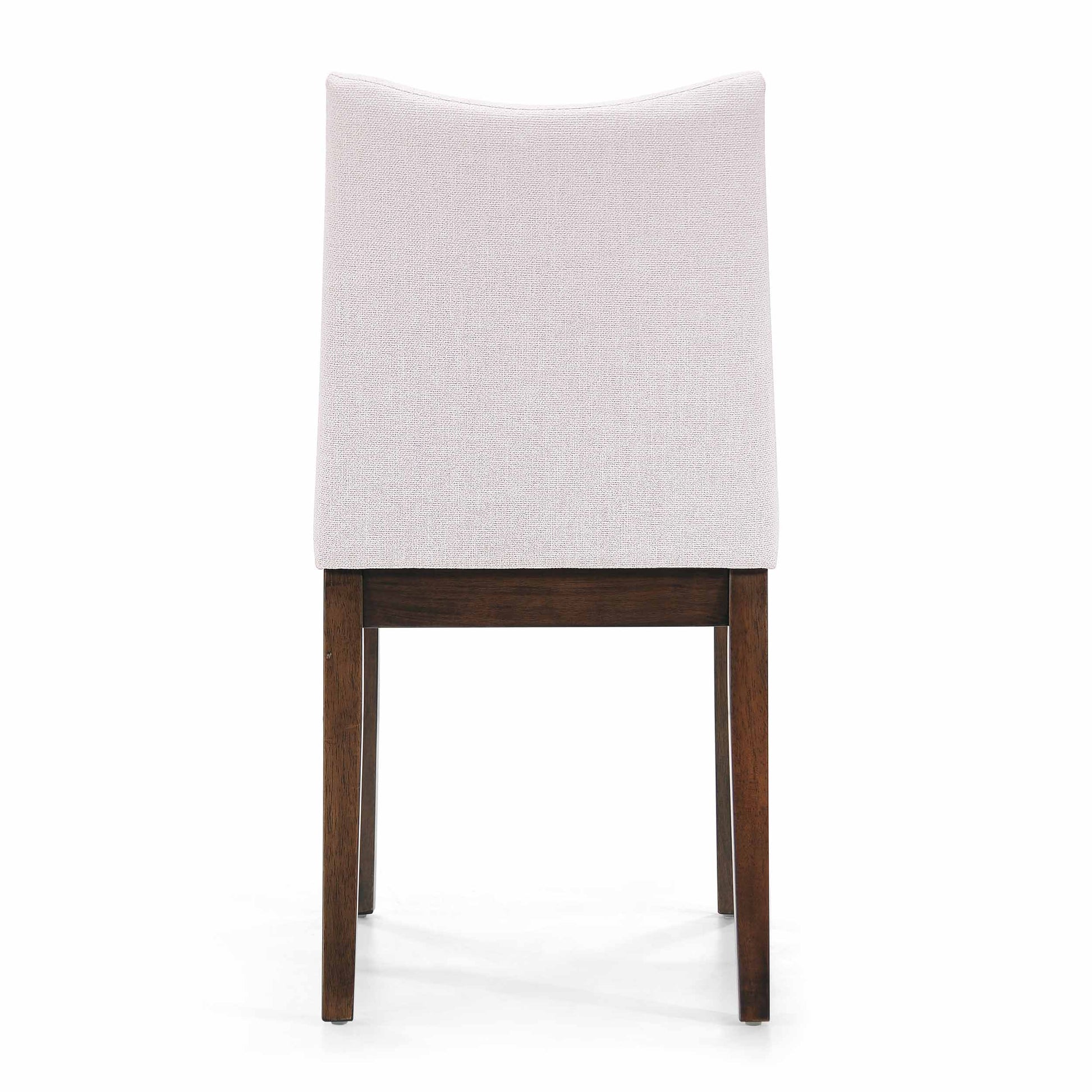 Dining Chair Set Of 2 Light Beige Fabric