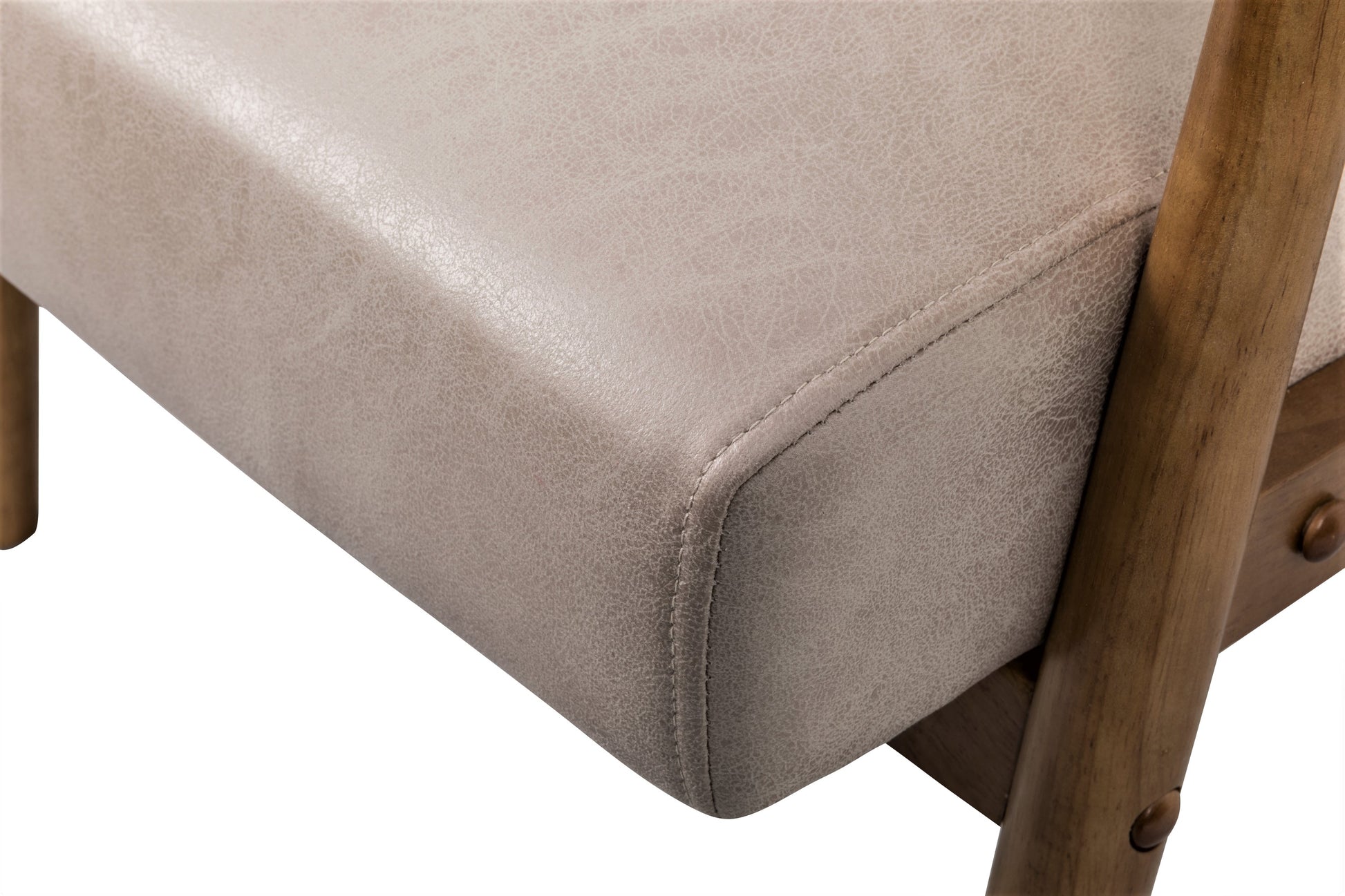25.38'' Wide Classic Mid Century Modern Arm Chair, Light Camel Light Camel Microfiber