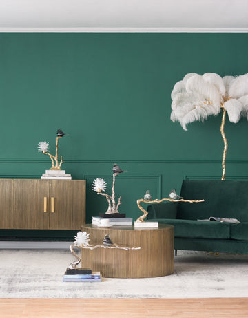 Aluminum Candle Holder With Marble Stand, 8X5X15" Multicolor Aluminium