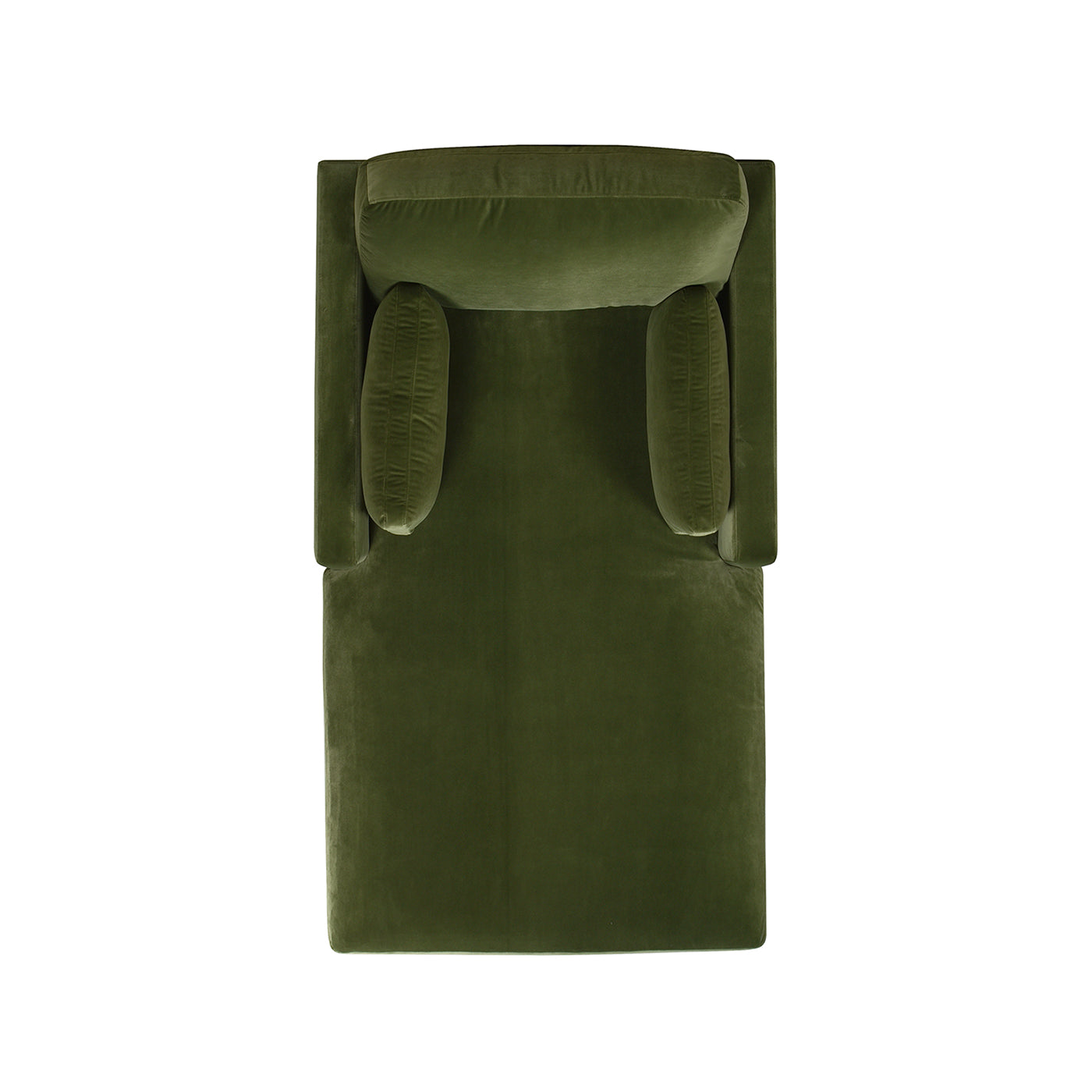 Knox 65" Modern Farmhouse Chaise Lounge Chair, Olive Green Performance Velvet Olive Green Foam Velvet