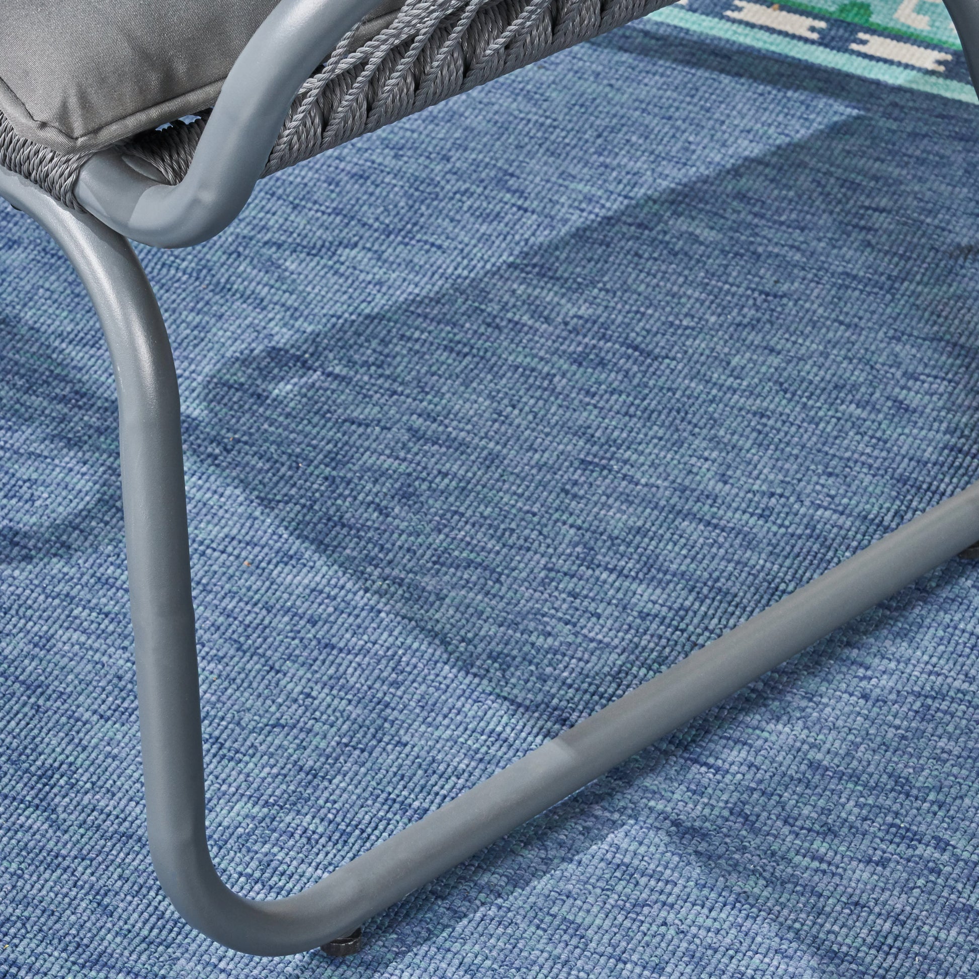 Idaho Club Chair Gray Woven Rope