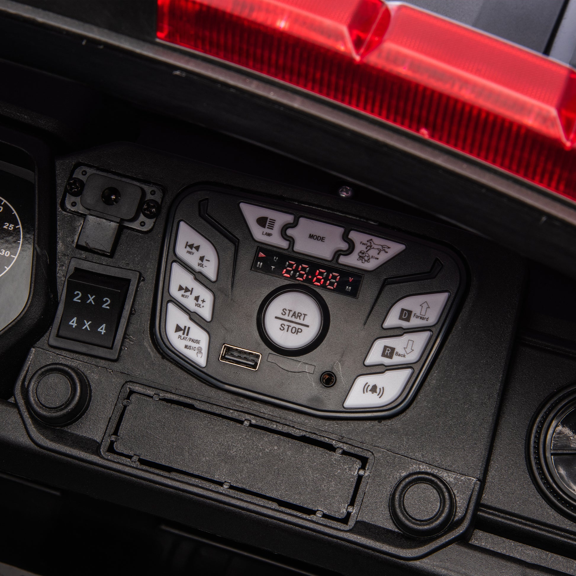 24V Two Seater Kids Ride On Electric Pickup,Kids Ride On Toy W Parents Remote Control,4Wd 800W Motors,Two Safety Belts,High Gate Safety Design,Top Warning Light, Speed 2.49 3.73Mph For Kids Aged 3 . Black 50 99 Lbs Polypropylene