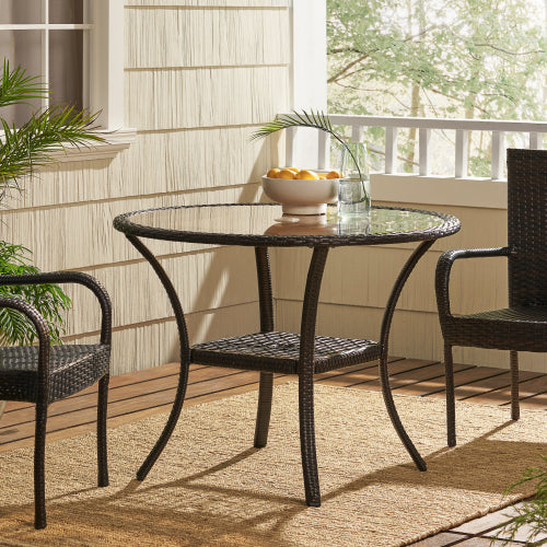 Outdoor Resin Table, Old Version 56225.00Tblbrn Brown Resin