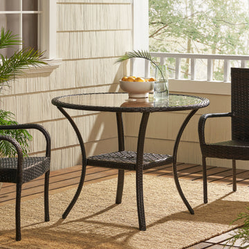 Outdoor Resin Table, Old Version 56225.00Tblbrn Brown Resin