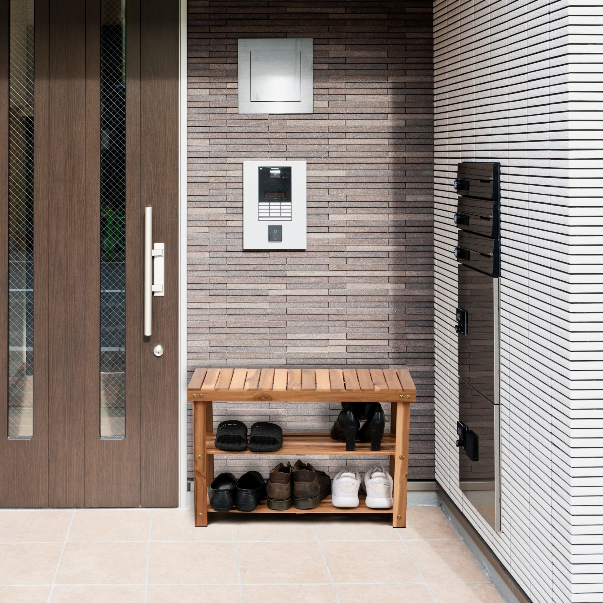 Acacia Wood Shoe Rack Bench Strong Weight Bearing Upto 200 Lbs Best Ideas For Entryway Frontdoor Bathroom, Natural Color. Acacia Wood Light Brown Primary Living Space American Design,American Traditional Acacia Acacia Wood