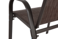2 Piece Patio Chairs, Outdoor Camping Chairs Withtextilene Fabric, Set Of 2 Garden Chairs With Armrest High Backrest For Garden Patio Pool Beach Yard Space Saving Brown Brown Steel