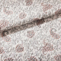 6 Piece Cotton Percale Quilt Set With Throw Pillows Blush King Cal King King Blush Polyester