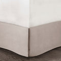 7 Piece Chenille Jacquard Comforter Set Taupe Cal King California King Multicolor Polyester
