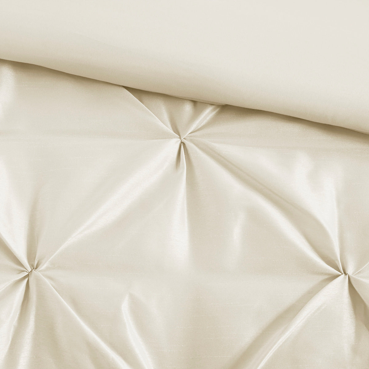 7 Piece Tufted Comforter Set Ivory Queen Queen Ivory Polyester