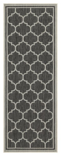 Sunshine Gc Har2005 Anthracite 2 Ft. 7 In. X 7 Ft. 3 In. Indoor Outdoor Area Rug Anthracite Polyester Polypropylene