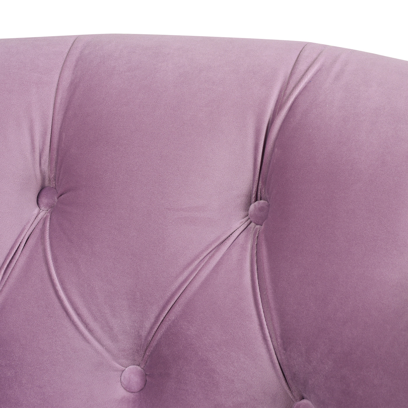 La Rosa Victorian Tufted Upholstered Accent Chair, Lavender Velvet Lavender Purple Foam Velvet