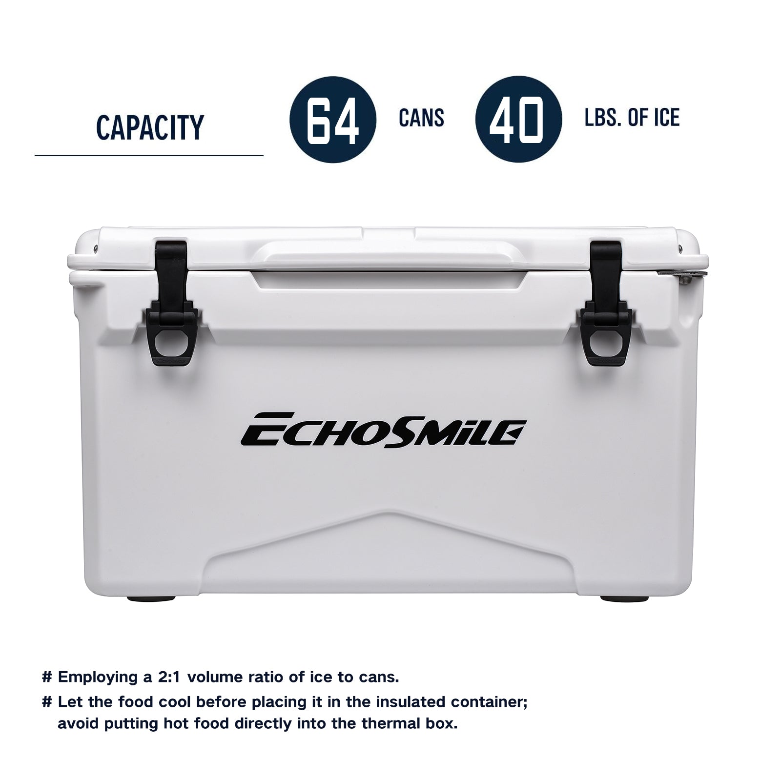 40Qt White Warming Box White Polyethylene