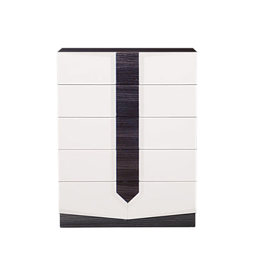 Vios Zebra White Hg Chest White Black Mdf