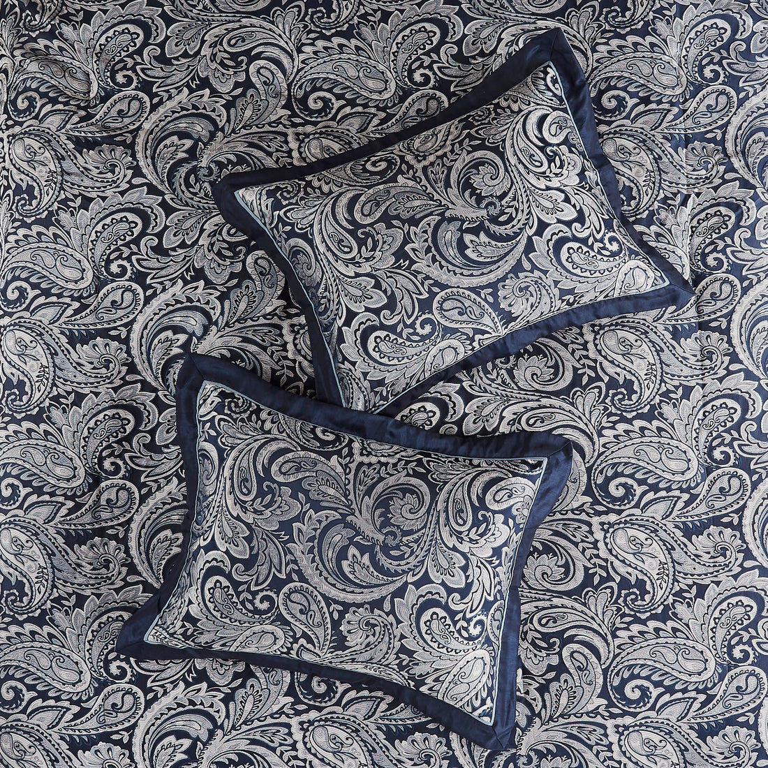12 Piece Comforter Set With Cotton Bed Sheets Navy Cal King California King Navy Polyester