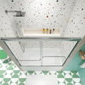 Bathtub Bypass Shower Door, Sliding Door, With 1 4