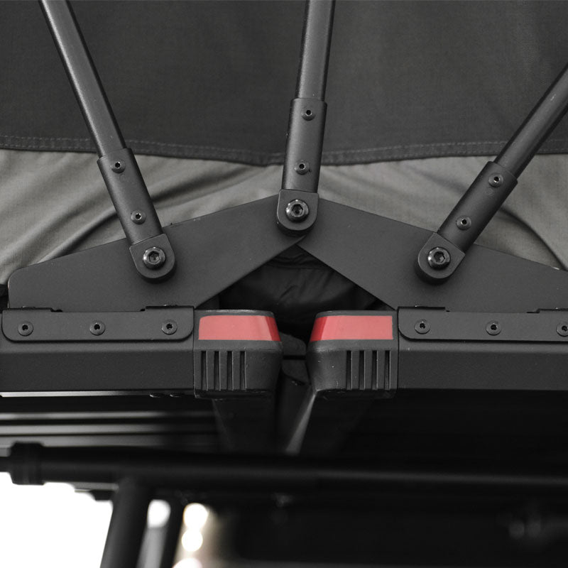 Ilander Lite Cruiser Roof Top Tent 140Cm, Entry Level Overland Aluminium Fold Out Style Car Roof Tent For Sedan Van Suv Truck Camping Waterproof,Windproof ,Sturdy Black Fabric Metal