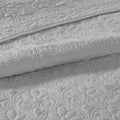 Reversible Bedspread Set Grey King Grey Cotton
