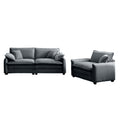 Modern Living Room Sofa Two Pieces Set, Suitable For Living Room And Small Apartment2 Pieces Sofa Set Consists Of A Single Seat Sofa And A 2 Seater Sofas,Grey Corduroy Grey Corduroy 3 Seat