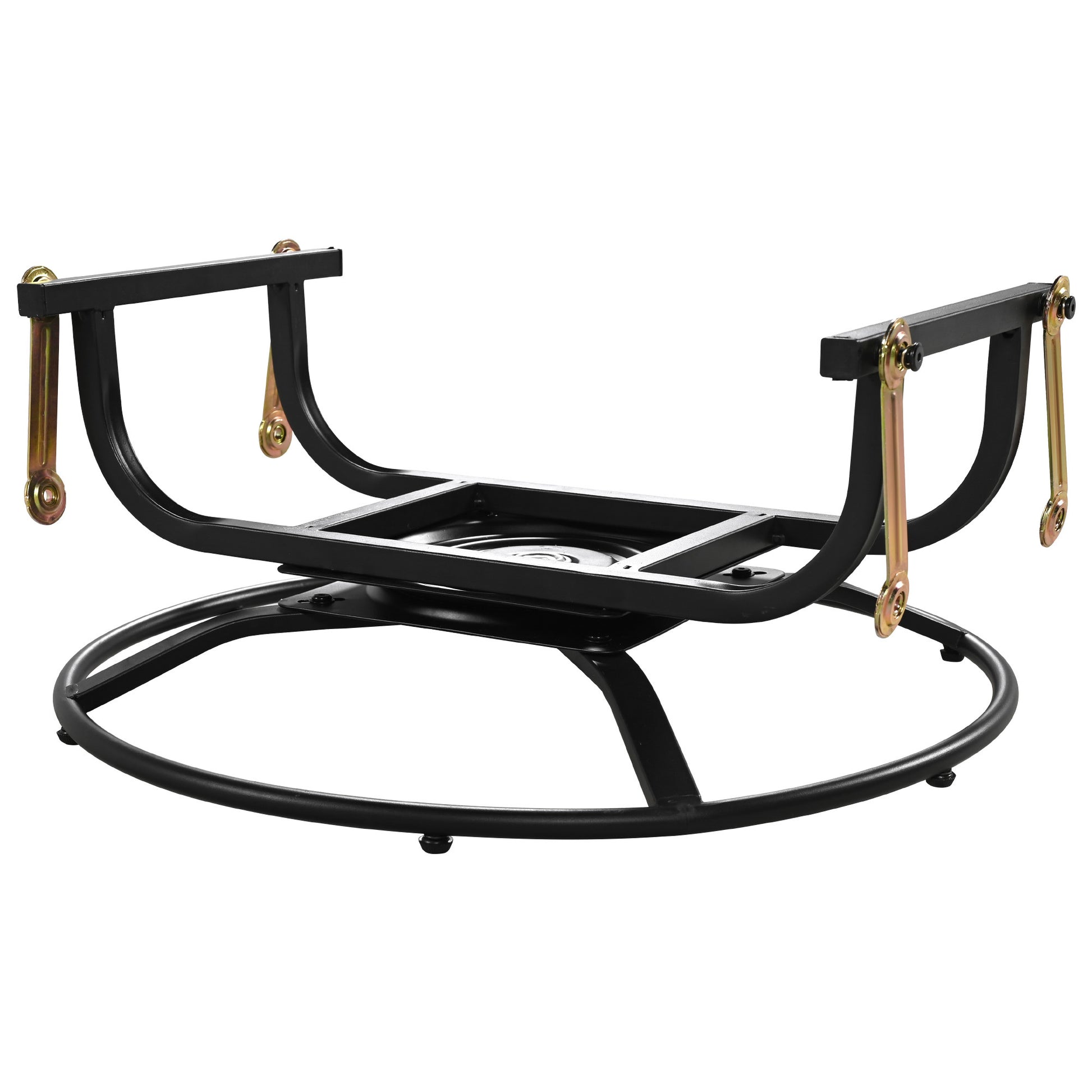 K&K 5 Pieces Outdoor Patio Furniture Set With Pet House Cool Bar And Retractable Side Tray, Rattan Wicker Patio Swivel Rocking Chairs Set Of 2 With Ottomans For Backyard, Porch, Balcony, Beige Yes Rocker & Glider Brown Beige Seats 2 Weather Resistant