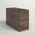 Fully Assembled Outdoor Side Table No Sectional Brown Rust Resistant Frame Stain Resistant Cushions Garden & Outdoor Modern Sofa Seating Groups Wicker Wicker